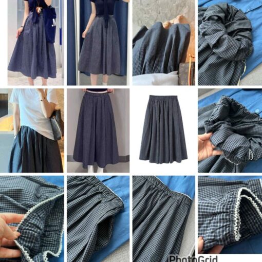 KJ Checked pockets skirt