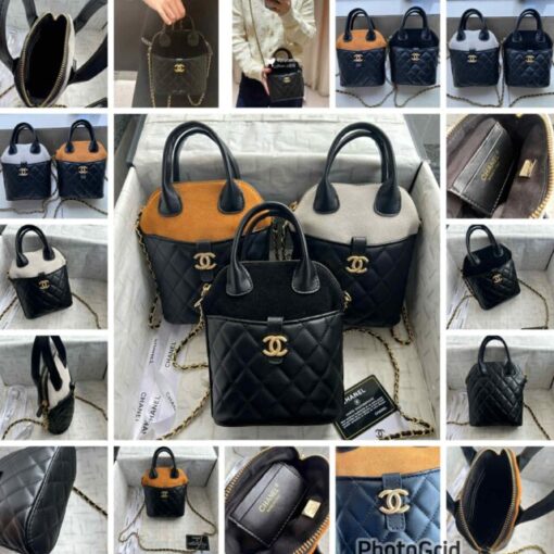 Chanel Bi-col leather bag 