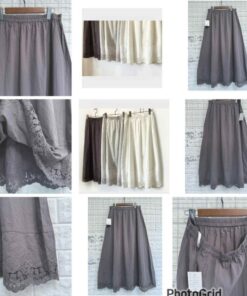 Mushroom cotton crochet skirt 