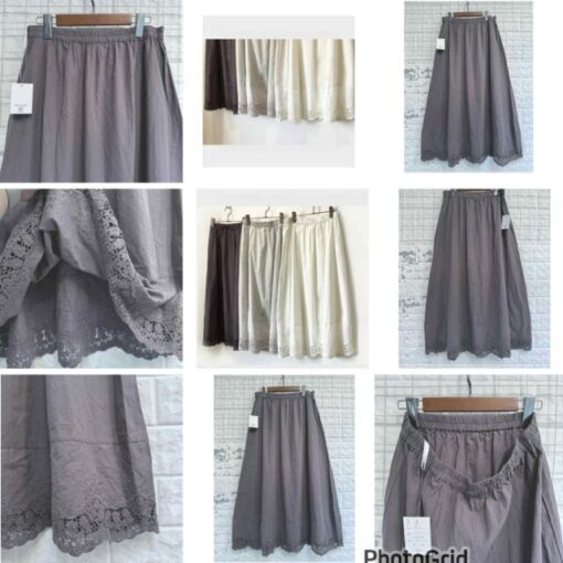 Mushroom cotton crochet skirt 