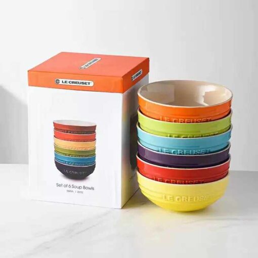 Le creuset   *Set of 6 soup bowls 陶瓷料15 cm 580ml*