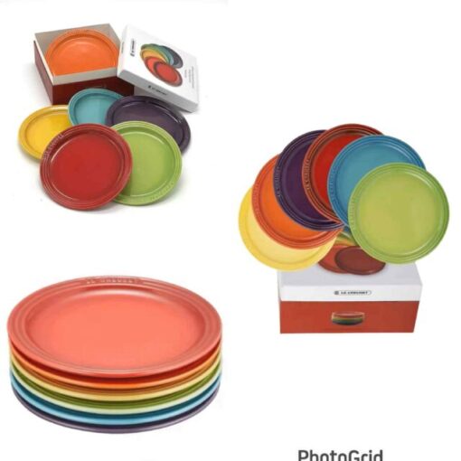 Le Creuset  *18cm 彩虹Macaron 陶瓷碟6隻*