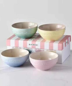Le Creuset  *1 set x4 隻 14cm 粉色macaron 陶瓷飯碗*