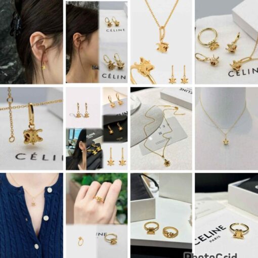 Celine earrings / necklace/ ring 119194