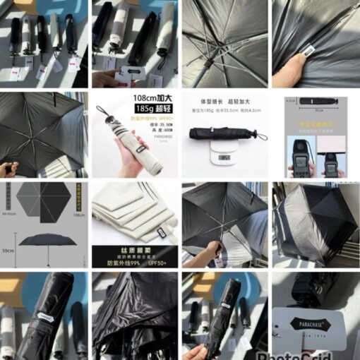 新!日本Parachase 六骨加大超輕防UV 晴雨傘