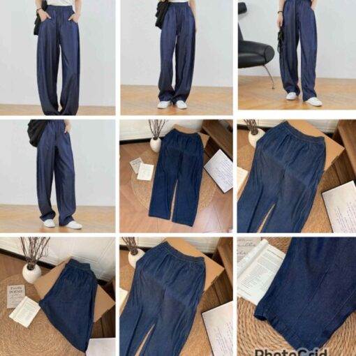 KR Silky denim pants 
