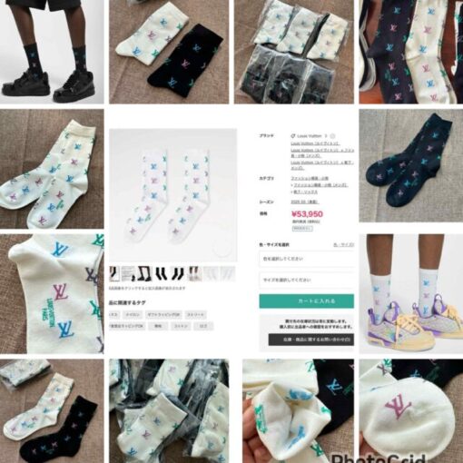 LV Monogram socks