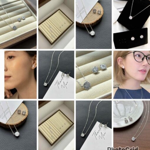 Rose earrings/ necklace