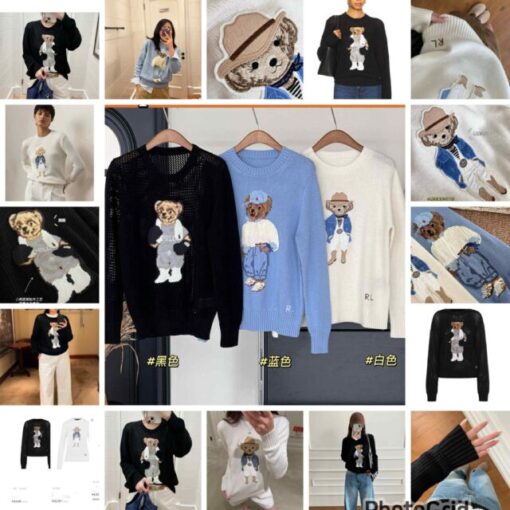 Ralph Lauren Embroidery Bear Knit top