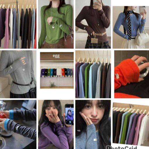 Made in Korea 糯米彈力打底衫 (remark colour & size)
