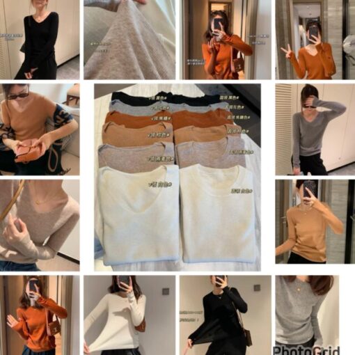 Max Mara super stretchy knit top ( 備註顏色及V領/圓領)