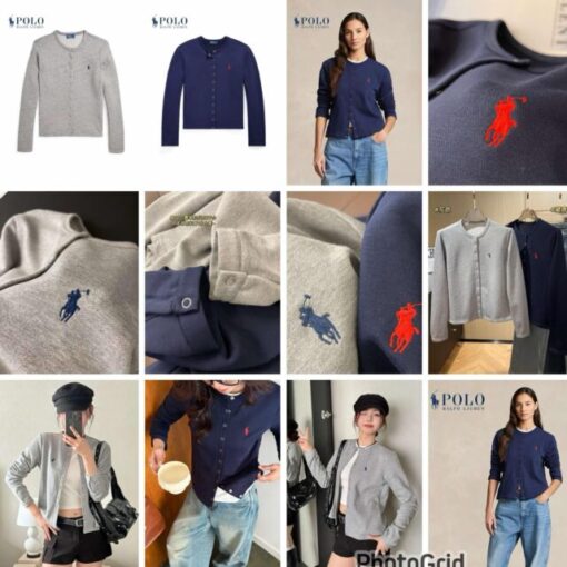 RL embroidery logo cotton outer