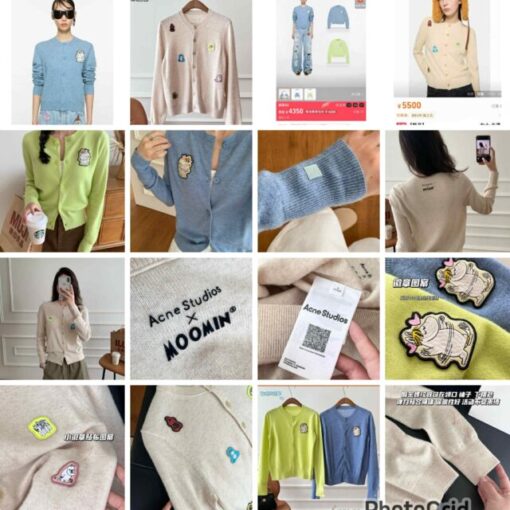    𝐀𝐜𝐧𝐞 𝐒𝐭𝐮𝐝𝐢𝐨✖️ 𝐌𝐨𝐨𝐦𝐢𝐧 knit cardigan 