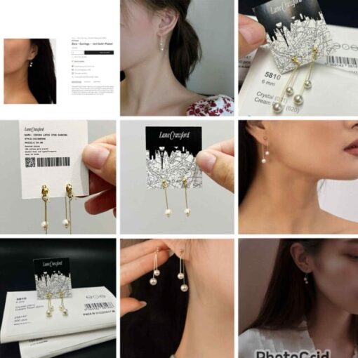 Lane Crawford  Lili Claspe pearl dangling earrings 