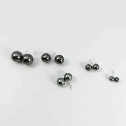 Pearl earrings 4mm (JF)