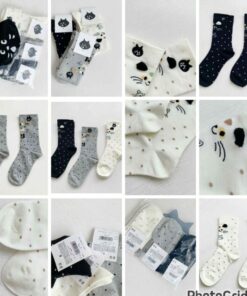 Nenet socks (1set 3對 白灰黑组合）