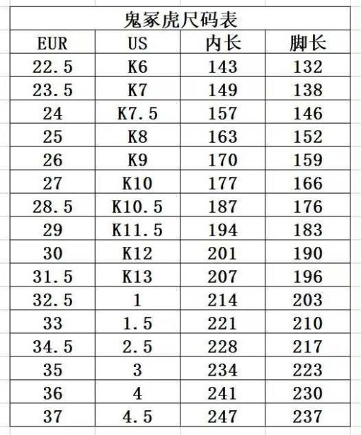 Tiger sneakers 魔術貼彈力帶 中小童 ( rmk color & size) - Image 3