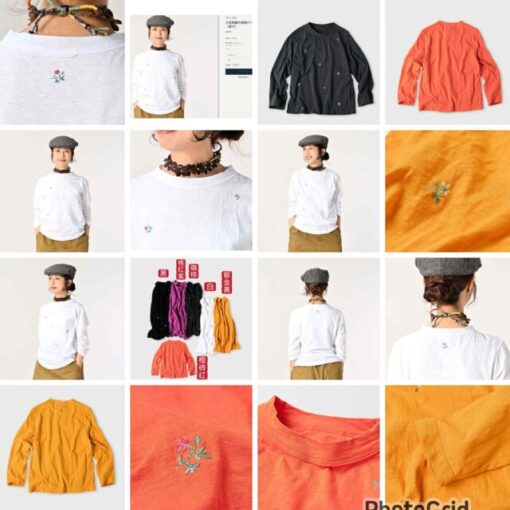 45R Embroidery floral print top