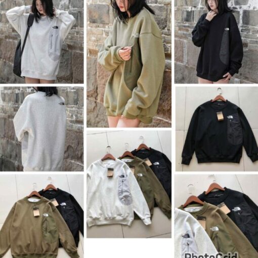TNF zipped pocket pullover unisex 
