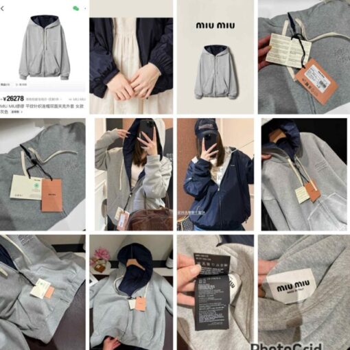 Miu miu reversible jacket unisex 