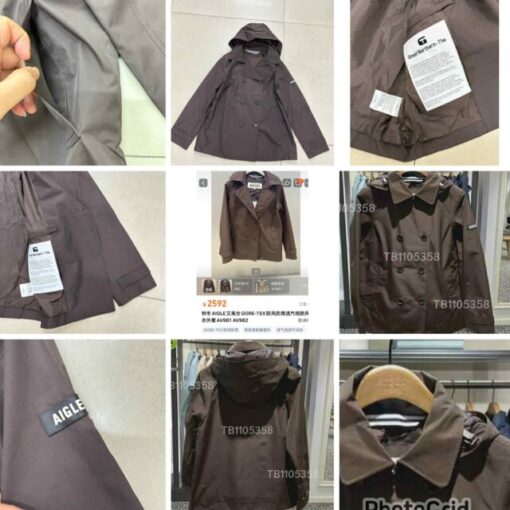 AIGLE Hooded Trench Coat Lsize ( hood removable) 