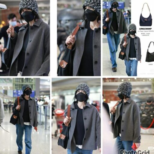王菲Long champ postman hobo ( 新色 灰） - Image 3