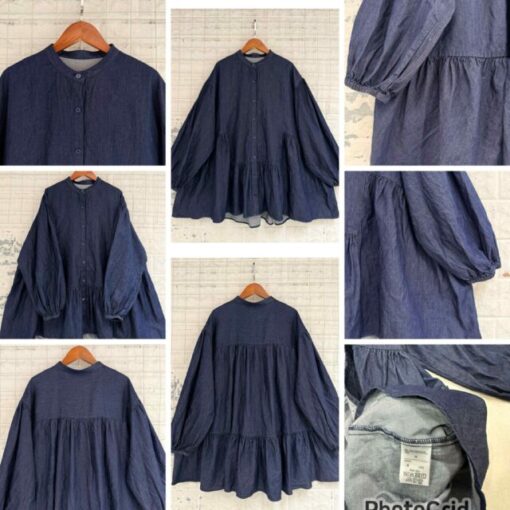 日本refined works denim one piece 
