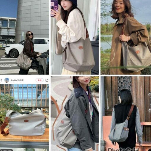 王菲Long champ postman hobo ( 新色 灰） - Image 2