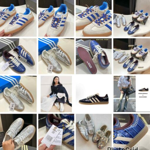 Adidas samba (rmk  size）鱷魚藍超型)
