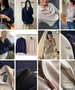 Ralph Lauren half zipper cotton pullover unisex