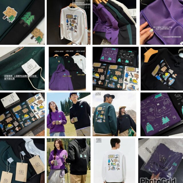 𝐊𝐎𝐋𝐎𝐍 xJeonhwangil插畫師聯名款 camp 系列sweater/ hoodie