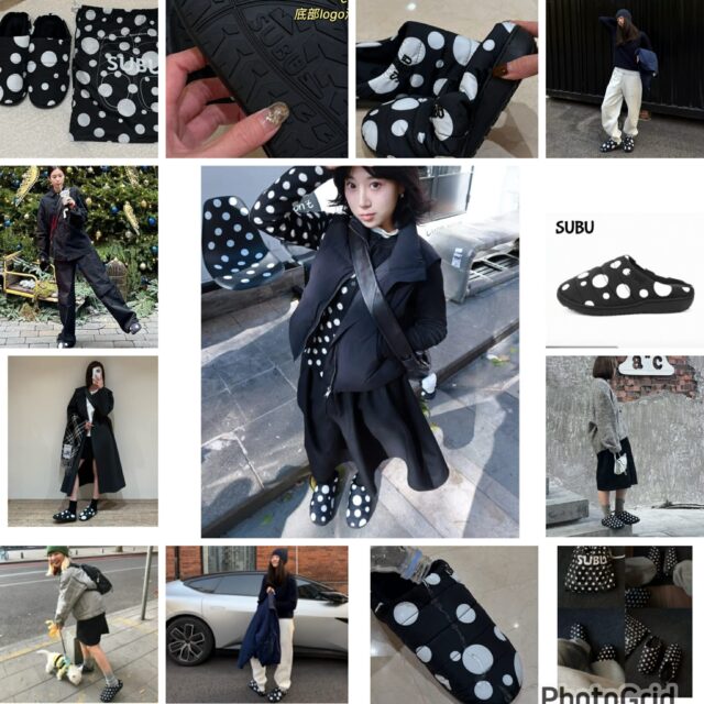 著 🇰🇷SUBU polka dot 居家戶外兩著半拖