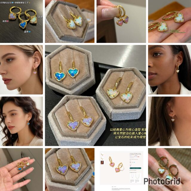 Kendra Scott Opal earrings