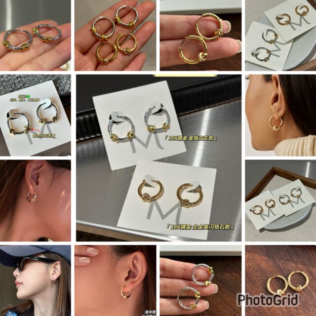 MISSOMA x Lucy Williams knot small hoop earrings