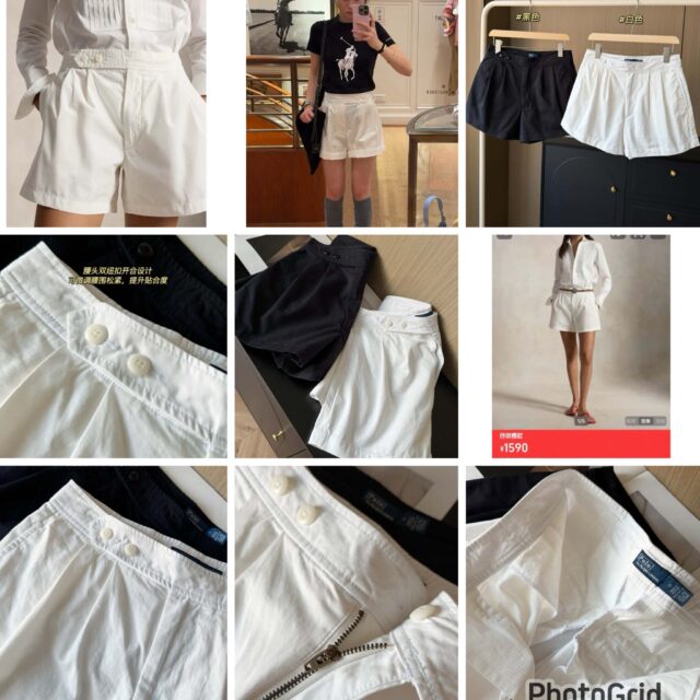 Ralph Lauren pleated shorts