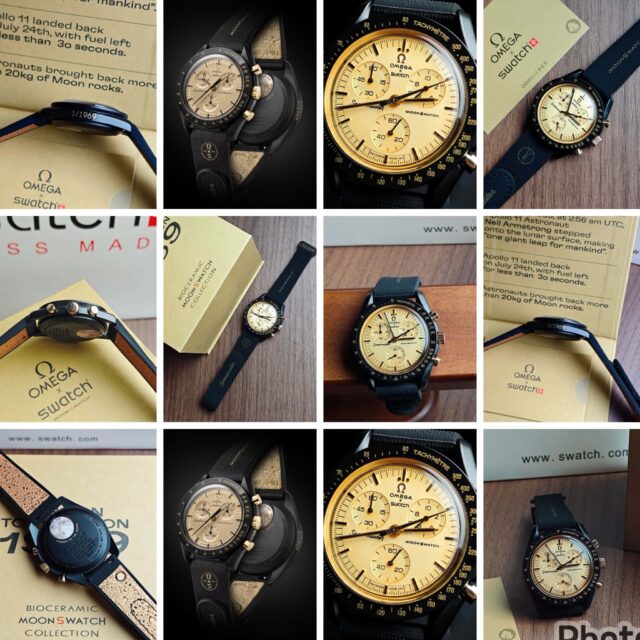 OMEGA x Swatch全新MoonSwatch Moonshine Gold